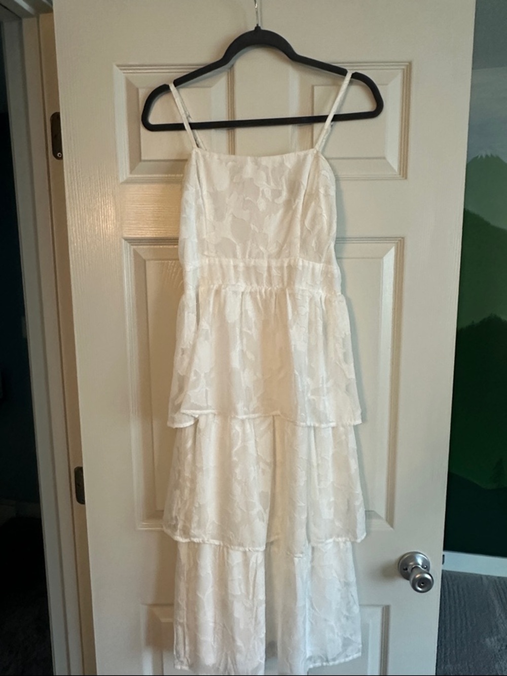 Lulu's White Tiered Midi Dress